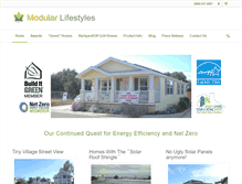 Tablet Screenshot of modularlifestyles.com